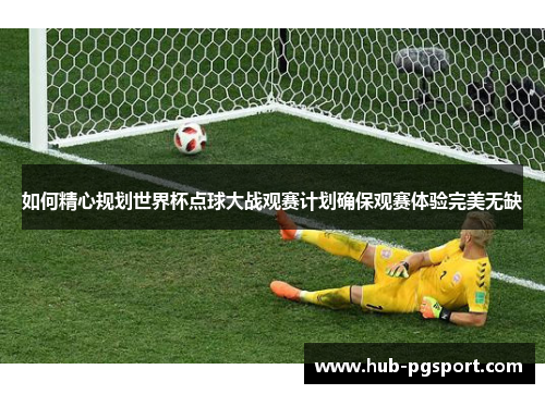 如何精心规划世界杯点球大战观赛计划确保观赛体验完美无缺